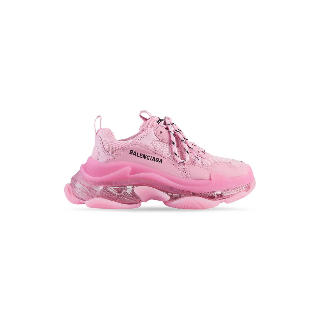 Women’s Triple S Clear Sole Sneaker in Pink - Image 1